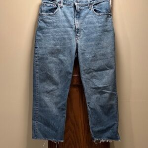Abercrombie & Fitch Women’s Light Blue Straight Jeans - waist 32”